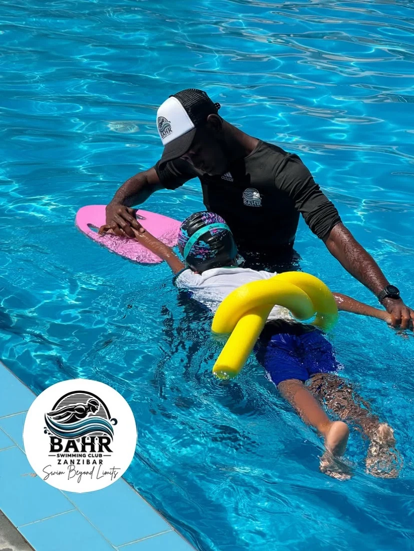 BahrSwimmingClub swimming lesson in Zanzibar